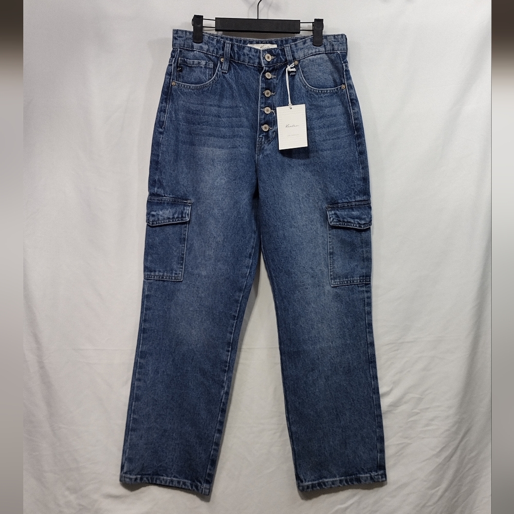 KanCan Women's High Rise Blue Jeans
